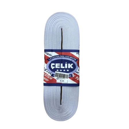 10 m 4 cm Beyaz Paça Lastiği