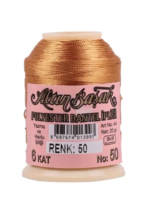 Royaleks Altınbaşak Dantel İpi No: 50 20 gr 6 Kat Polyester