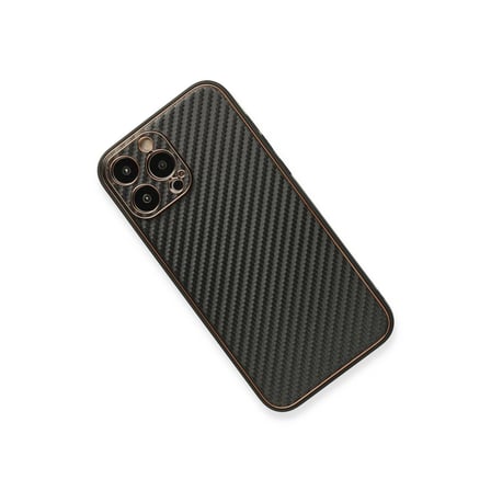 Apple İphone 13 Pro Max Kılıf Coco Karbon Silikon - Siyah