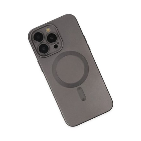 Apple İphone 13 Pro Kılıf Moshi Lens Magneticsafe Silikon - Füme