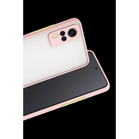 Vivo Y53s Kılıf Montreal Silikon Kapak - Pembe