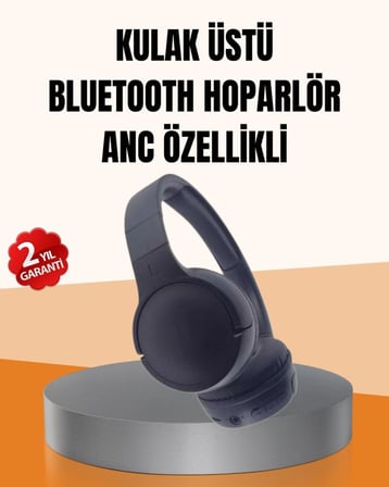 Ayarlanabilir Baş Bantlı Kablosuz Kulak Üstü Kulaklık