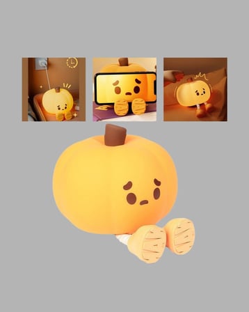 Silikon Pumpkin Night Light Telefon Tutuculu Led Lamba Yeni Nesil