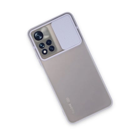 Xiaomi Redmi Note 11 Pro Plus 5g Kılıf Palm Buzlu Kamera Sürgülü Silikon - Lila