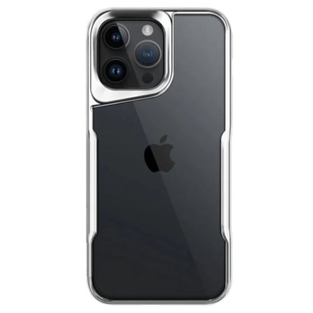 Apple İphone 14 Pro Max Kılıf Boyi Silikon Kapak - Gümüş