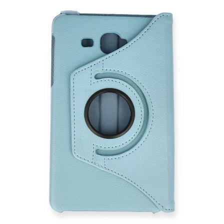 Samsung Galaxy T280 Tab A 7 Kılıf 360 Tablet Deri Kılıf - Turkuaz