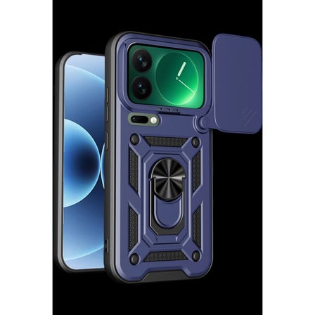 Xiaomi Mi 17 Pro Pars Lens Yüzüklü Silikon - Lacivert
