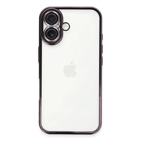 Apple İphone 16 Plus Kılıf Razer Lensli Silikon - Mor