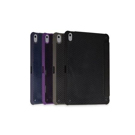 Apple İpad Pro 13 (2024) Kılıf Color Karbon Tablet Kılıfı - Derin Mor