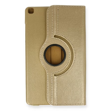 Samsung Galaxy T290 Tab A 8 Kılıf 360 Tablet Deri Kılıf - Gold