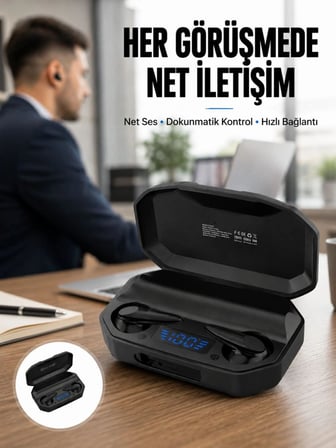 Çağrı Cevaplayabilen Akıllı Saat 5.2 Bluetooth Bağlantılı Kulaklık Yeni Nesil