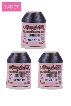 Royaleks Altınbaşak Nakış İpliği 3 Adet 20 gr 6 Kat Polyester No: 119