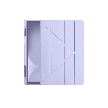 Apple İpad Pro 11 (2024) Kılıf Kalemlikli Hugo Tablet Kılıfı - Lila