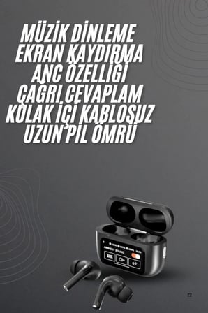 Yeni Nesil Pro Ekranlı Bluetooth Kulaklık 5.0 Bluetooth Yeni Nesil