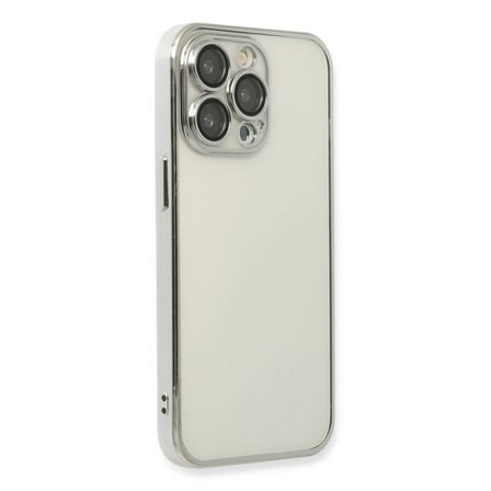 Apple İphone 13 Pro Kılıf Razer Lensli Silikon - Gümüş