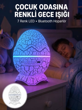 Dinazor Yumurta Gece Lambası Yeni Nesil