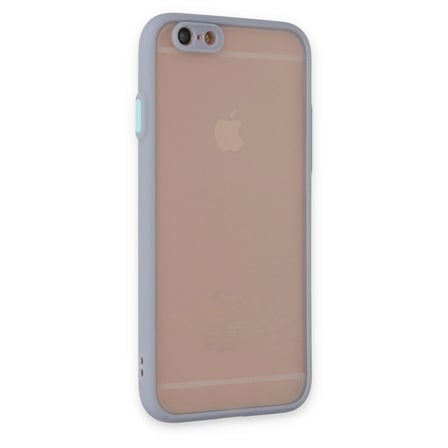 Apple İphone 6 Kılıf Montreal Silikon Kapak - Gri