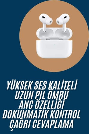 Yeni Nesil Pro Bluetooth Kulaklık Android Ve İos Uyumlu Dokunmatik Kontrol