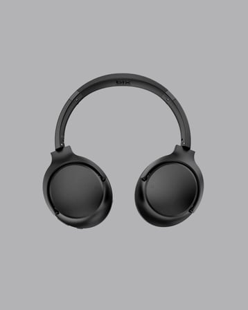 Siyah Kablosuz Bluetooth Kulaklık 300 Mah Hızlı Şarj Katlanabilir Pedli Yeni Nesil
