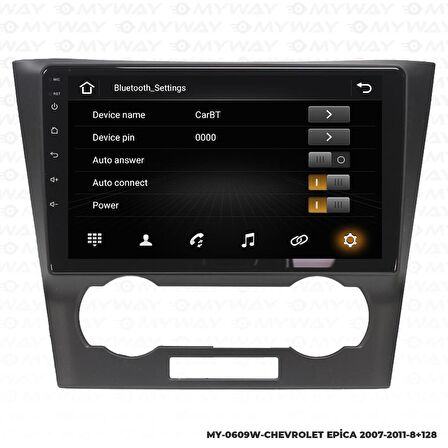 Araç Multimedya Chevrolet Epica Android 12 Carplay 4Gb Ram + 64Gb Hdd Navigasyon Ekran MYW