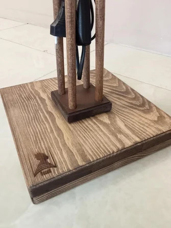 AHŞAP AYAKLI LAMBADER CEVİZ BEJ RENK