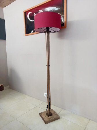 BALSA DEKOR AHŞAP LAMBADER BORDO