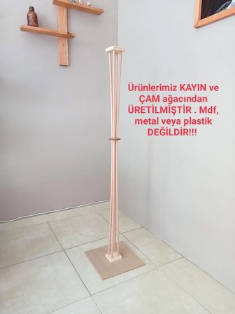 BALSA DEKOR AHŞAP LAMBADER BORDO