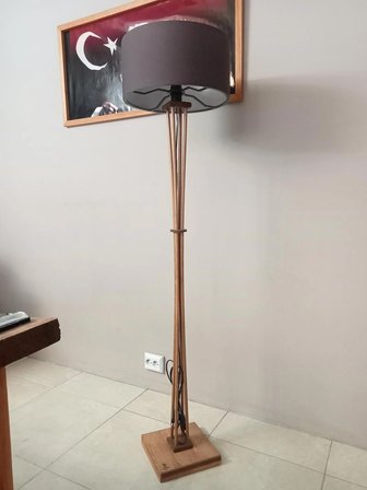 AHŞAP LAMBADER MEŞE RENGİ