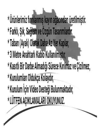 BEJ-NATUREL AHŞAP LAMBADER- Köşe Lambası