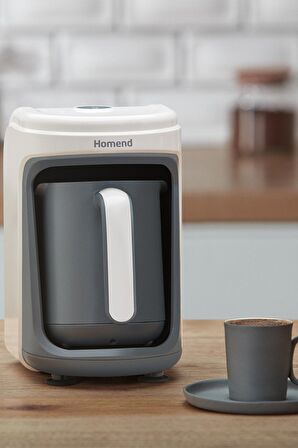 Homend Pottoman 1830H Türk Kahve Makinesi - Krem