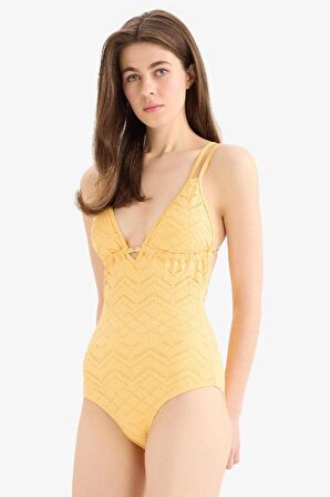 DeFacto Regular Fit Nakışlı Brodeli Mayo-Fall in Love B6898AX25SMYL106