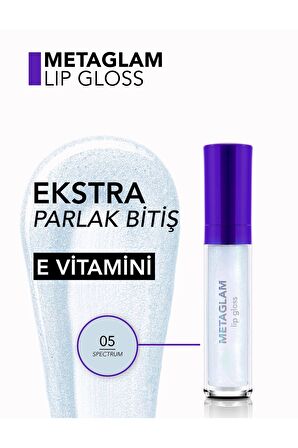 Flormar Metaglam Yoğun Işıltılı & Nemlendirici Etkili Dudak Parlatıcısı-005 Spectrum-8682536080835