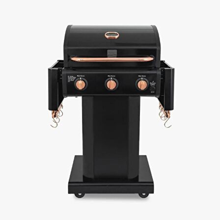 Kenmore Gazlı Barbekü 3 Ocaklı Siyah - Bakır