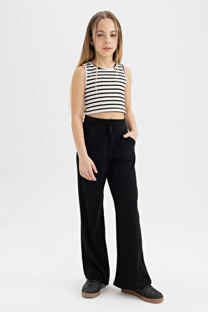 DeFacto Kız Çocuk Wide Leg Fitilli Kaşkorse Pantolon C4595A824SMBK81