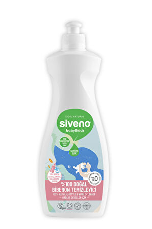 Siveno %100 Doğal Emzik Ve Biberon Temizleyicisi Bitkisel Elde Bulaşık Sabunu Nemlendirici Vegan 500 ml