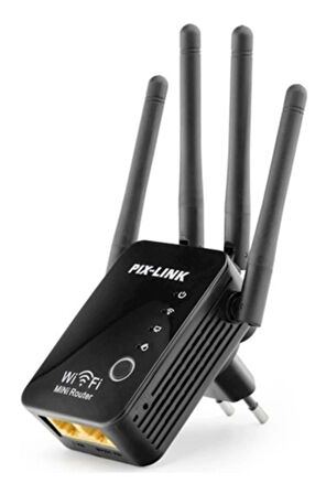 300Mbps Uzun Menzilli WiFi genişletici 4 harici anten ile 2.4Ghz Kablosuz Sinyal Güçlendirici 