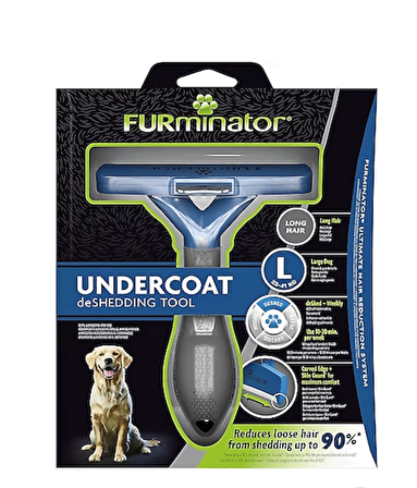 Furmınator Undercoat Dog Mavi Long Haır L