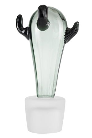 Paşabahçe Kaktus Obje 24Cm Fume Yesılı