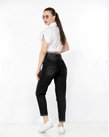 CEDY DENIM Kadın Yüksek Bel Soho Boyfriend Jean C599