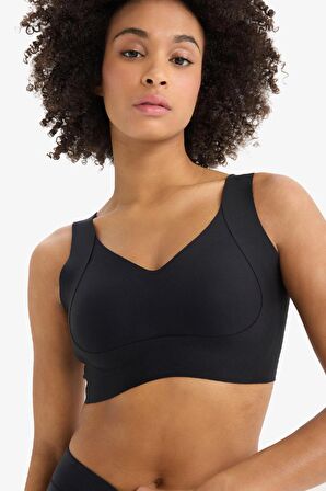 DeFactoFit V Yaka Ağır Kumaş Sporcu Bra C5296AX25SPBK81
