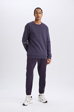 DeFactoFit Sporcu Jogger Eşofman Altı Standart Fit Basic Düz Cepli Beli Paçası Lastikli D3742AX24WNPR467