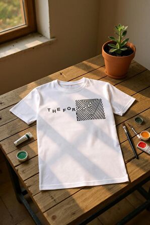 Erkek  Baskılı Yumuşak Pamuklu T-Shirt