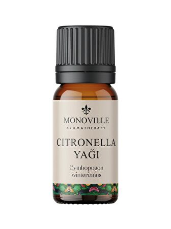 Citronella Uçucu Yağı 10 ml %100 Saf ve Doğal (Citronella Essantial Oil)