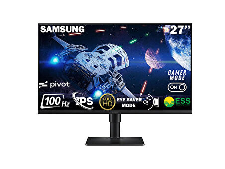 SAMSUNG ESSENTİAL S4 S40GD 27'' 100 HZ 5 MS (HDMI+USB) FHD IPS FLAT MONİTÖR