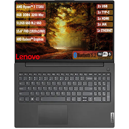 Lenovo V15 G4  82YY0012TR Ryzen 7 7730U 8GB 512GB SSD 15.6 FHD FreeDOS