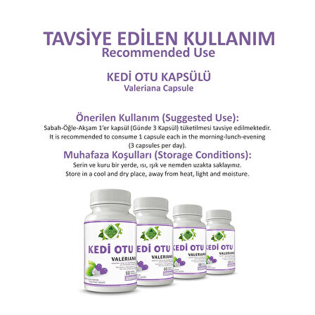 Kedi Otu Kapsül (Valeriana Capsule)