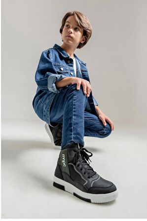 mnpc Erkek Çocuk Siyah Anatomik Sneaker Bot