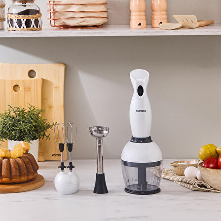 Karaca Pro-Midi Plus 3'lü Blender Set Pearl White 1000w