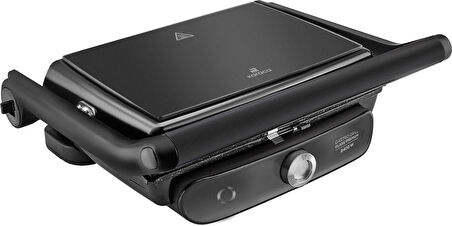 Karaca Gastro Grill Glass Premium Tost Makinesi Black Chrome 2400 W