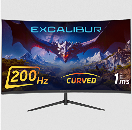 Casper Excalibur M.E238FHD-G 23.8" 200HZ 1MS 300NIT (HDMI+Display Port) Curved Freesync + G-Sync FHD Monitör